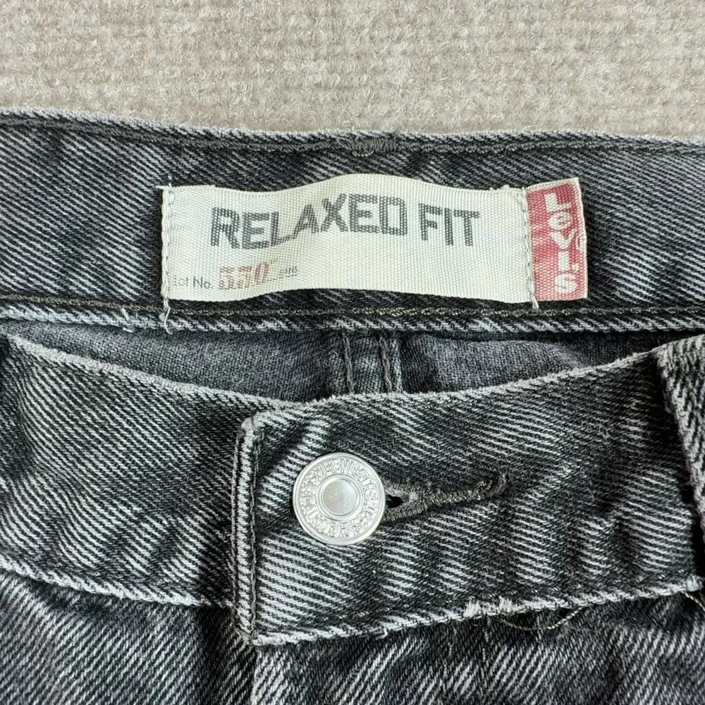 Vintage Levis 550 Mens 33x32 Faded Black Relaxed Fit Jeans Y2K Baggy 550-0260